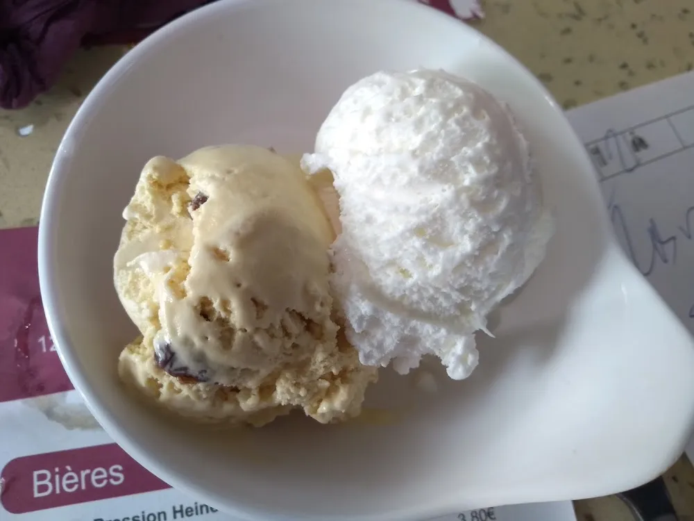 Glace Coco Rhum Raisins